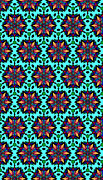 Sunburst Star Flower Pattern Digital Art by Becky Herrera