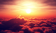 Sunrise above the clouds Photograph by Johan Swanepoel