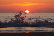 Sunrise and Splashes Photograph by Robert Banach