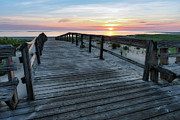 Sunrise Boardwalk, Cranes Beach Photograph by Michael Hubley