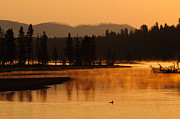 Sunrise Near Fishing Bridge in Yellowstone Photograph by Bruce Gourley