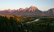 Sunrise on the Snake Photograph by Ronnie And Frances Howard