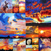 Sunrise Sunset Sunrise Painting by John Lautermilch
