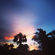 Sunset At Jensen Beach, Florida, Usa Photograph by Juan Silva