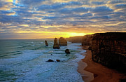 Sunset at the 12 Apostles Photograph by Franz Zarda