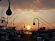 Sunset At The End Of The Talbot St Pier Photograph by Robert Banach