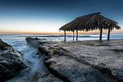 Sunset at Windansea Beach Shack Photograph by David Levin