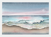 Sunset Beach Painting by Hilda Wagner