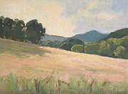 Sunset Fields Painting by Tiffany Foss