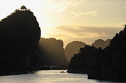 Sunset on Halong Bay Photograph by Sami Sarkis Photography