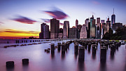 Sunset over Manhattan Photograph by Alissa Beth Photography