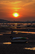 Sunset over the Estuary at Exmouth Photograph by Jeff Townsend