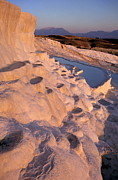 Sunset over the famous 'cotton castle' pools of Pamukkale Photograph by Sami Sarkis Photography