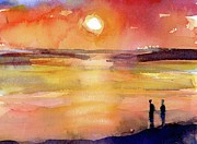 Sunset - Sunrise Painting by Dorrie Rifkin