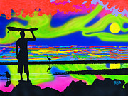 Surfscape Dreaming Painting by Ebenlo - Painter Of Song
