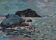 Swimming in Aegean Sea Painting by Peregrine Roskilly Swimming in Aegean Sea Painting by Peregrine Roskilly