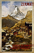Swiss Travel Poster, 1898 Painting by Granger