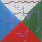 Symbols and Colors of ArchAngels Two Painting by AJ Brown