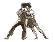 Tango Triangle Painting by Judith Kunzle