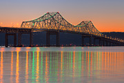Tappan Zee Bridge after Sunset I Photograph by Clarence Holmes