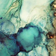 Teal Abstract Digital Art by Spacefrog Designs