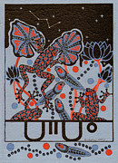Tehteu Little Green Frogs Painting by Chholing Taha