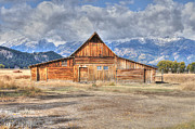 Teton Barn Front View Photograph by David Armstrong