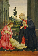 The Adoration of the Child Painting by Filippino Lippi The Adoration of the Child Painting by Filippino Lippi