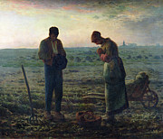 The Angelus Painting by Jean-Francois Millet