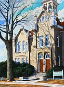 The Aurora Museum Painting by Phil Chadwick