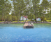 The Barabara Schwartzberg Cottage Painting by Kenneth M Kirsch