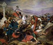 The Battle of Poitiers Painting by Charles Auguste Steuben