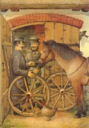 The Blacksmith Painting by Kestutis Kasparavicius