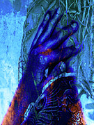 The blue hand Photograph by Gabi Hampe