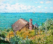 The Cabin At Saint-Adresse Painting by Claude Monet The Cabin At Saint-Adresse Painting by Claude Monet