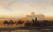 The Caravan Painting by Alexandre Gabriel Decamps