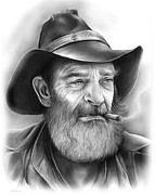 The Cowboy Drawing by Greg Joens