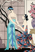 The Difficult Admission Drawing by Georges Barbier