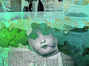 The doll with the fishes Digital Art by Gabi Hampe