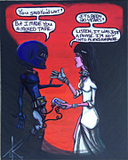 The Downside of Time Travel Painting by Similar Alien