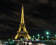 The Eiffel Tower at Night  Photograph by Alissa Beth Photography