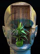 The face with the palm tree Photograph by Gabi Hampe