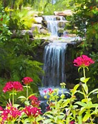 The Falls Painting by Tammy Lee Bradley