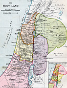 The Holy Land in Biblical times Drawing by English School