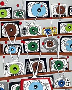 The Hungry Eye Painting by Rojax Art