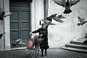 The Lady Who Adored Pigeons Photograph by Becqi Sherman