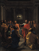 The Last Supper Painting by Nicolas Poussin