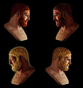 The Many Faces of Hercules 2 Mixed Media by Shawn Dall