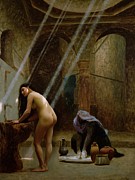 The Moorish Bath Painting by Jean Leon Gerome