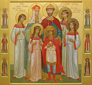 The Murdered Family of Tsar Nicholas II Painting by Russian School